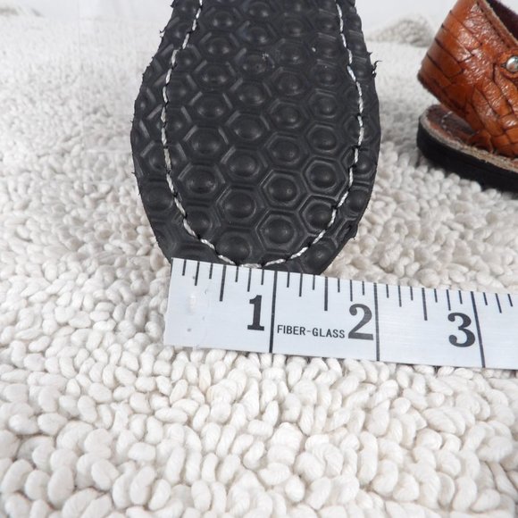Unisex Leather Mexican Sandals Huaraches Size 14 MEX/ 7C USA - Picture 10 of 13